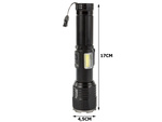 Tactical torch bailong cree cob led xhp160 power