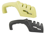 Three-phase kitchen knife sharpener