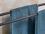 Towel rail bathroom towel holder double wall hook dryer