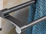 Towel rail bathroom towel holder double wall hook dryer