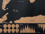 Traveler's map of the world 82 x 59 cm