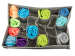 Underwear organiser socks drawer wardrobe 24 compartments bin