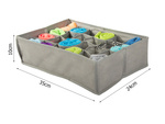 Underwear organiser socks drawer wardrobe 24 compartments bin