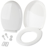 Universal free-floating toilet seat