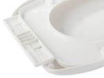 Universal free-floating toilet seat