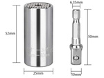 Universal socket spanner 7-19 mm 1/4-3/4