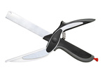 Vegetable, meat and fruit kitchen scissors with board