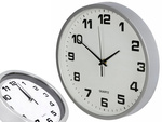 Wall clock large non-touching silent 30 cm round second hand