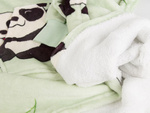 Warm panda sweatshirt oversize blanket xxl 2in1 thick fur soft with hood