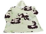 Warm panda sweatshirt oversize blanket xxl 2in1 thick fur soft with hood