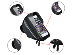 Waterproof bicycle pannier for phone bag holder