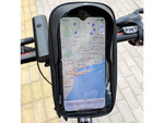 Waterproof bicycle pannier for phone bag holder