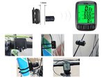 Waterproof bike counter lcd speedometer