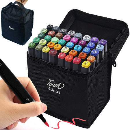 Alkohol markers touch kit 40tk pakk etui