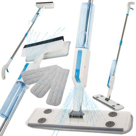 Flat mop spray spray window washer 3x padjad 2in1