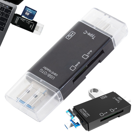 Sd microsd tf-kaartide luger usb usb-c micro usb otg