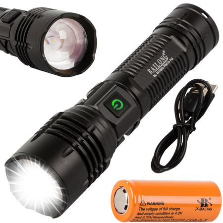 Taktikaline taskulamp bailong strong led pm10-tg zoom