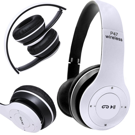 Traadita kõrvaklapid p47 bluetooth mikrofon mp3