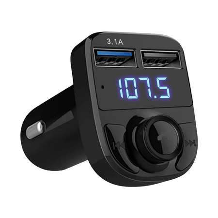 Transmitter fm sd mp3 bluetooth laadija 2xusb