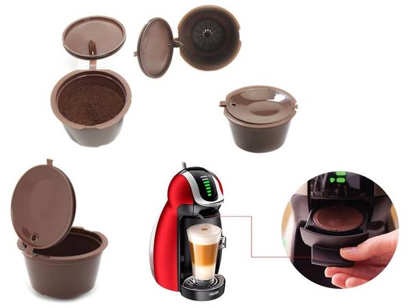 3 x korduvkasutatavad dolce gusto kohvikapslid