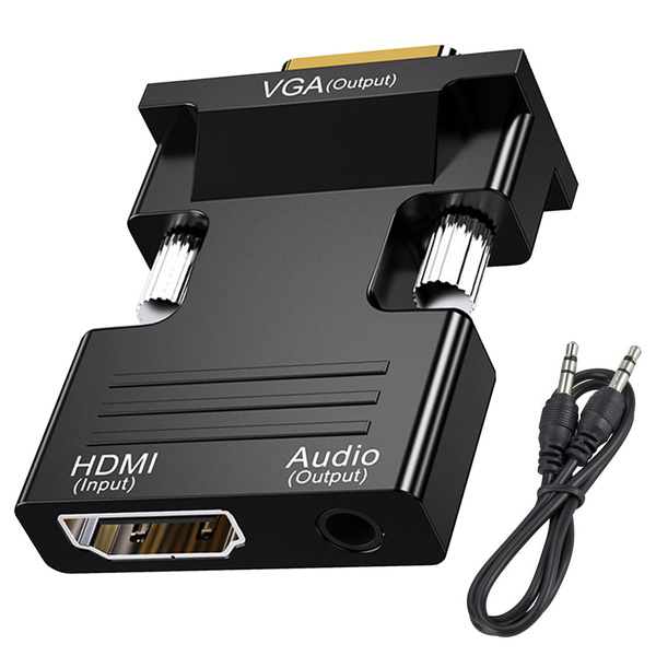 Konverter adapter hdmi-st vga d-sub audioks