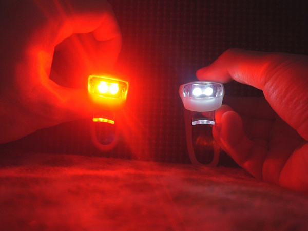 Led bike light front rear 2tk silicone