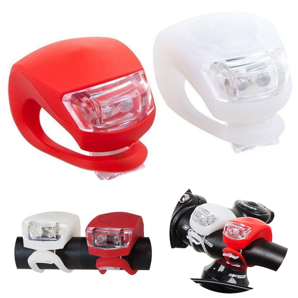 Led bike light front rear 2tk silicone