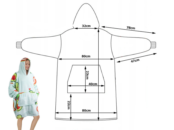 Soe avokaado dressipluus oversize tekk xxl 2in1 paks faux karusnahk pehme kapuutsiga