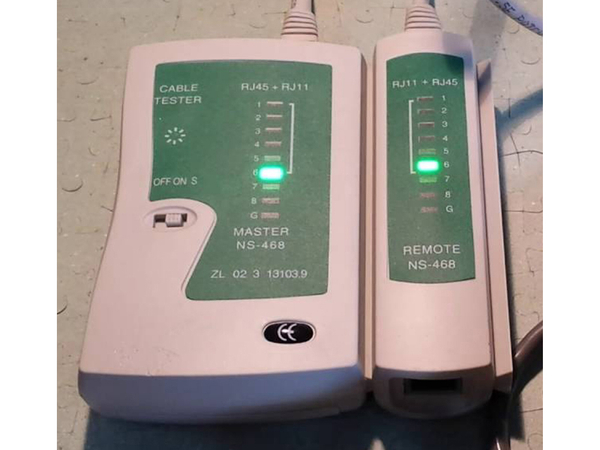 Võrgukaabli tester rj45 rj11 puhul