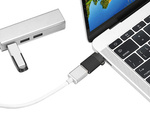 Adapter usb-c ja usb 3.0 otg tahkele küljele