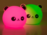 Laste öövalgusti panda rgb led puldiga usb kaugjuhtimispult