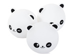 Laste öövalgusti panda rgb led puldiga usb kaugjuhtimispult