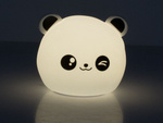 Laste öövalgusti panda rgb led puldiga usb kaugjuhtimispult