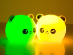 Laste öövalgusti panda rgb led puldiga usb kaugjuhtimispult