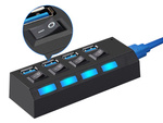 Splitter hub usb port splitter 4x usb 3.0