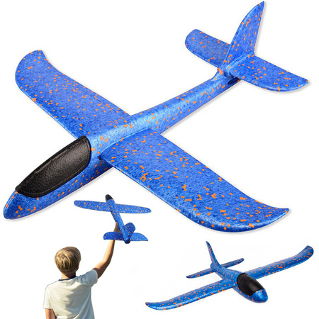 Blue aircraft styropian glide big styropian 47c