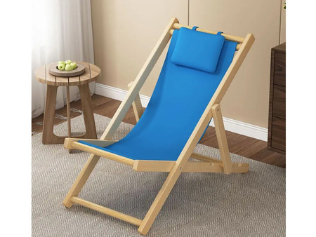 CHAISE LONGUE EN BOIS BLEUE (4)