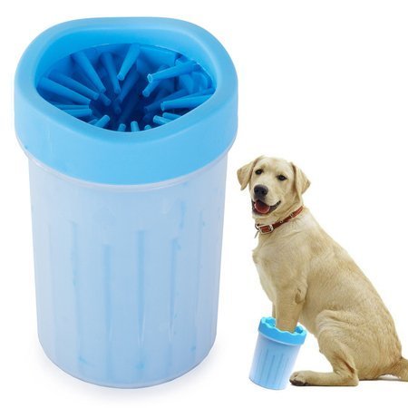 Chien chat nettoyeur de pattes coupe en silicone grand xl