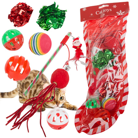 Ensemble de jouets pour chat balle jouet 9 el mix jouet cadeau de vacances