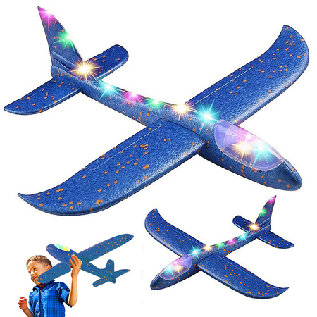 Globe led éclairage 47cm styropian airplane large