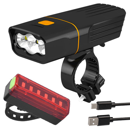 Kit d'éclairage de vélo avant arrière led usb