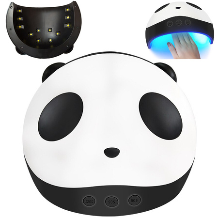 Lampe à ongles 15 led uv hybrides gels panda 36w