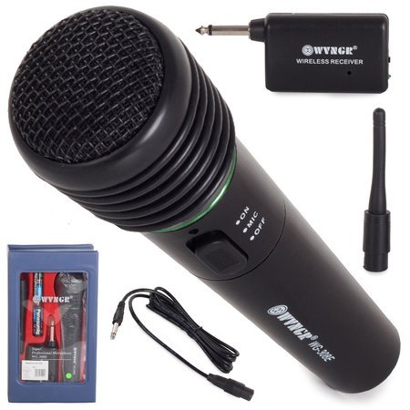 Microphone sans fil karaoké + station + câble !