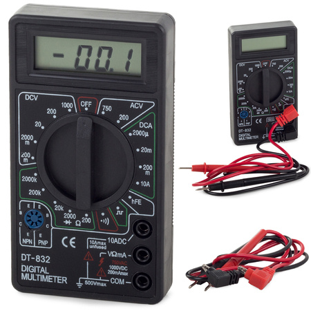 Multimètre testeur numérique avec signal lcd