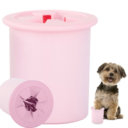 Nettoyeur de pattes pour chien, chat, coupe en silicone, pattes en silicone, poils en silicone