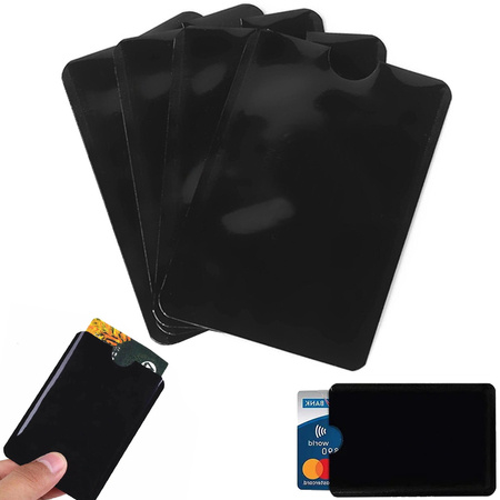 Porte-cartes antivol rfid x4