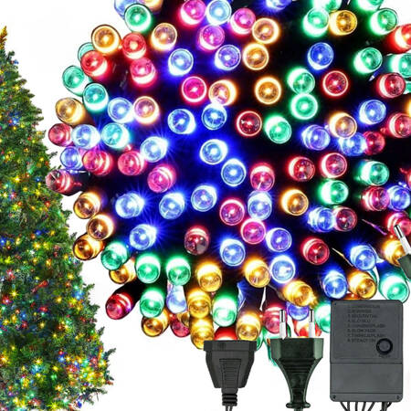 Sapin de noël d'interieur multicolore 200 leds 8 programmes