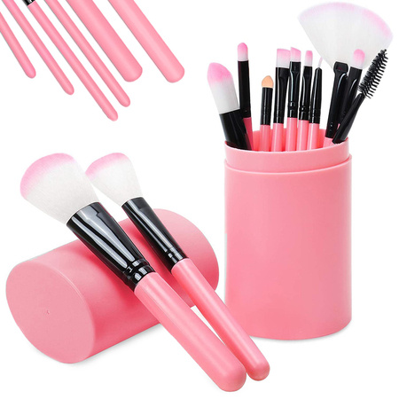 Set de pinceaux de maquillage professionnel 12 étuis