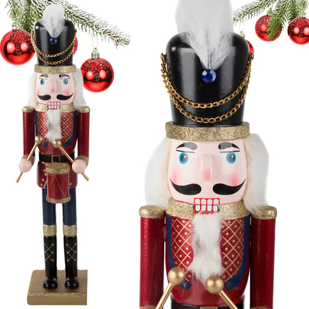 Soldat en bois casse-noisette figurine décorative cadeau de noël