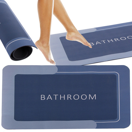 Tapis de salle de bain à séchage rapide absorbant antidérapant tapis de salle de bain wc